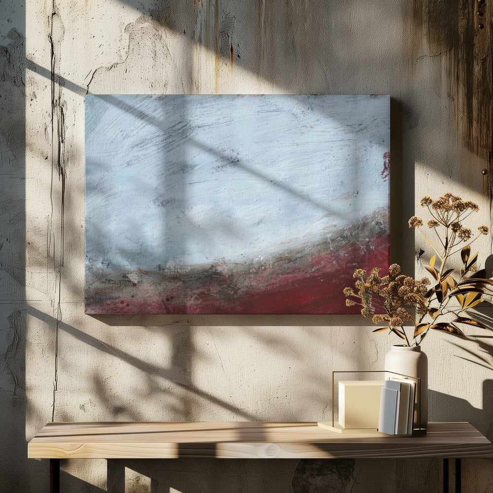 Crimson Horizon | Canvas