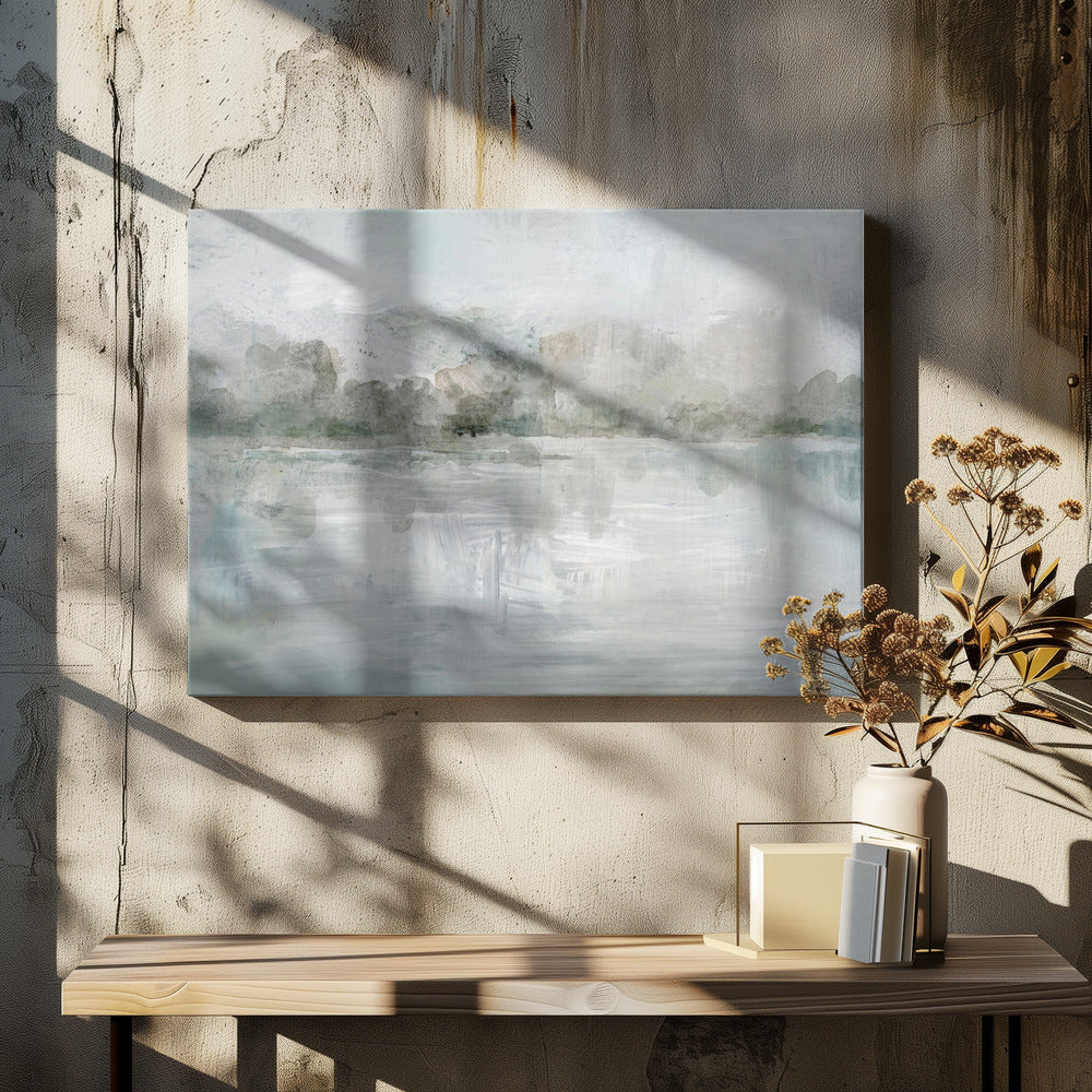 A Tranquil Misty Lake | Canvas