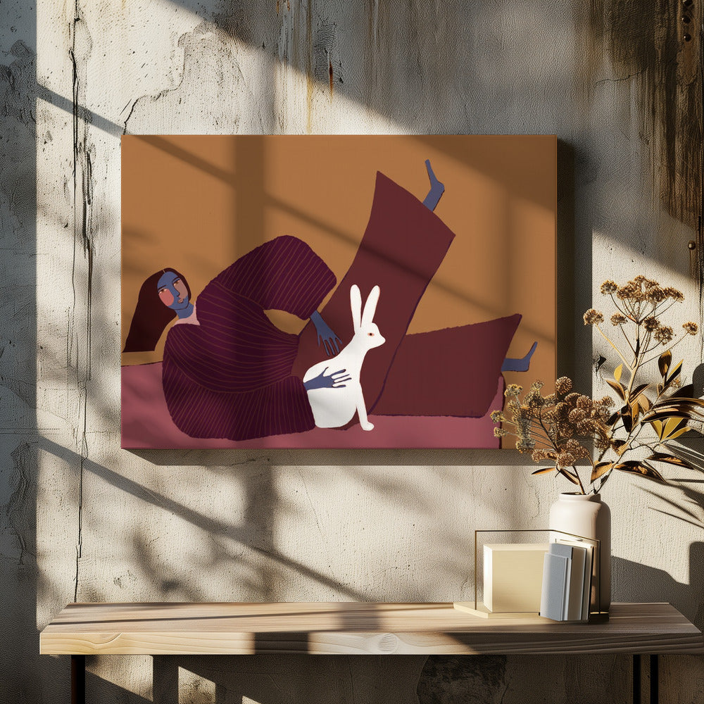 Rabbit lover | Canvas