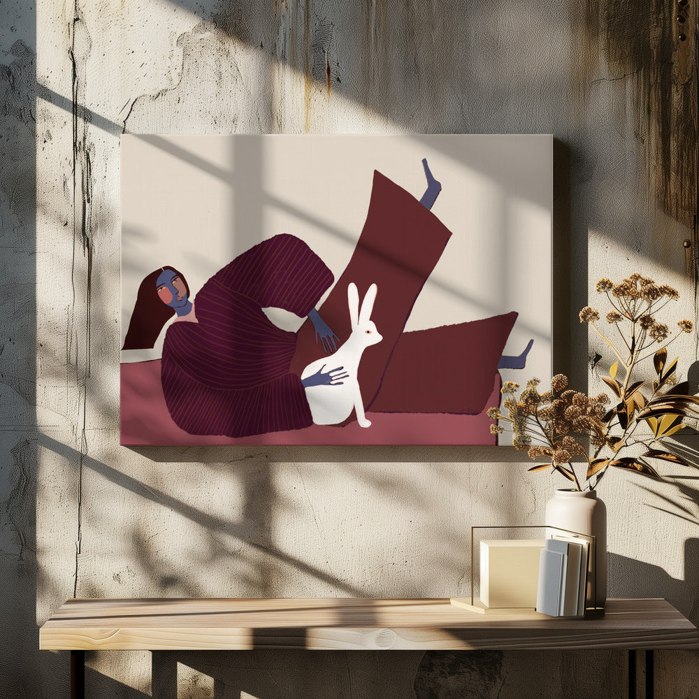 Rabbit lover | Canvas