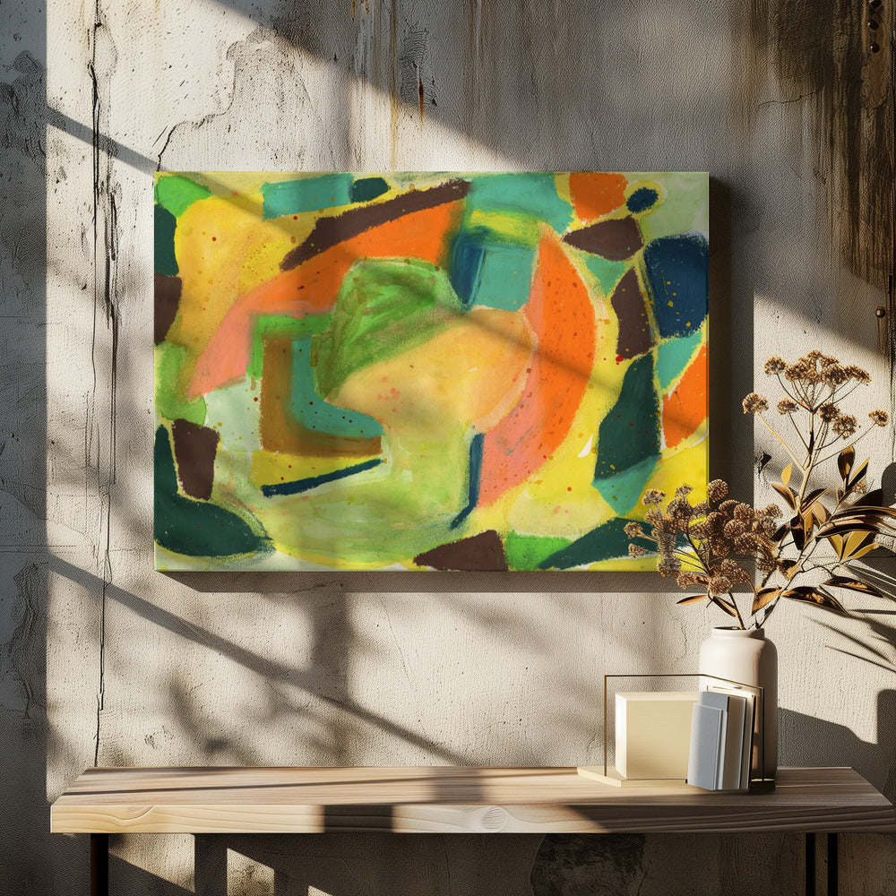 Watercolour &amp; pastel Abstract | Canvas