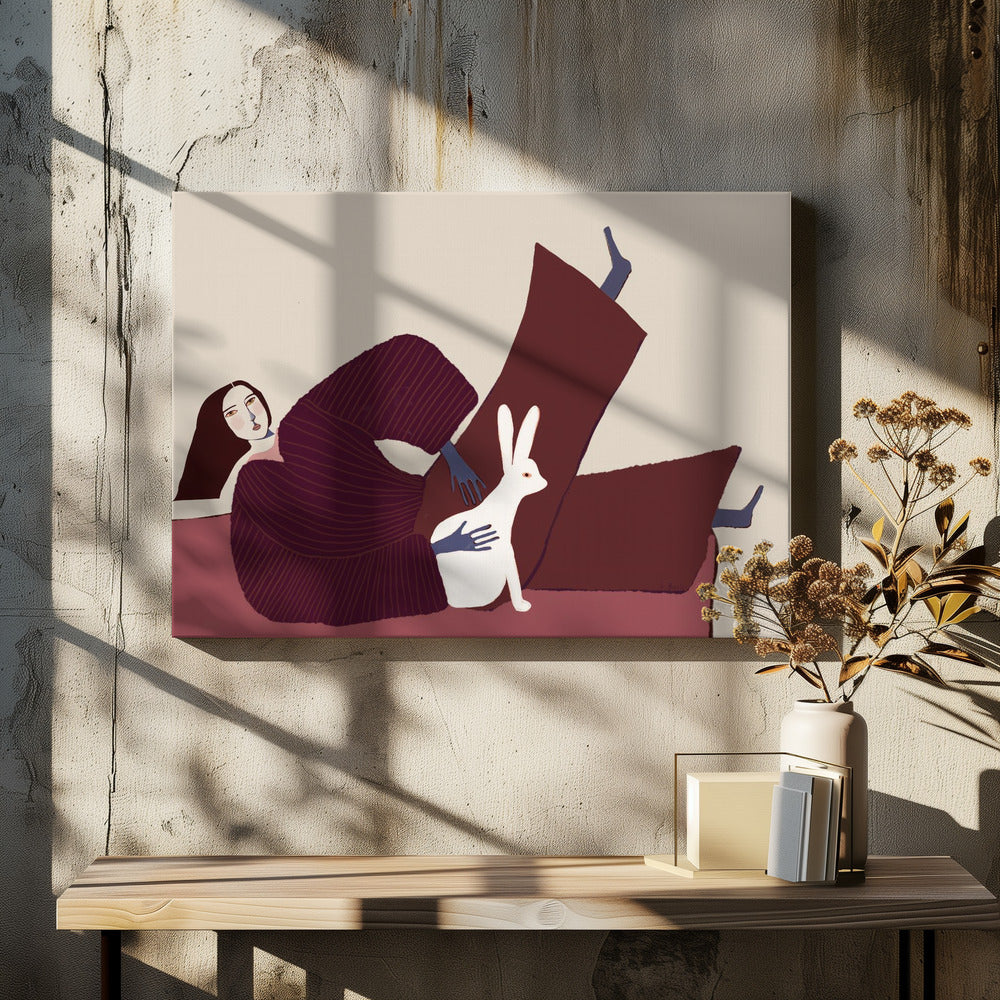 Rabbit lover | Canvas
