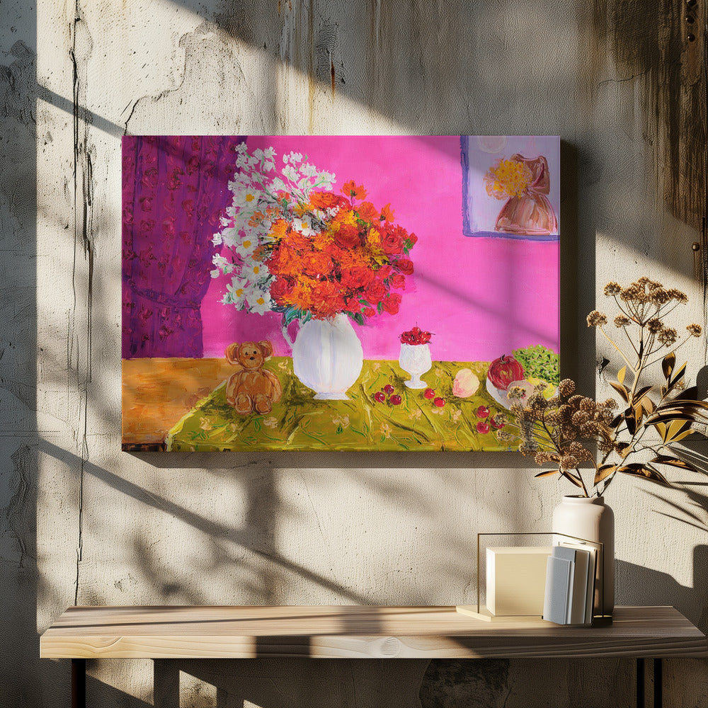 Vase Of Bright Flowers | Canvas