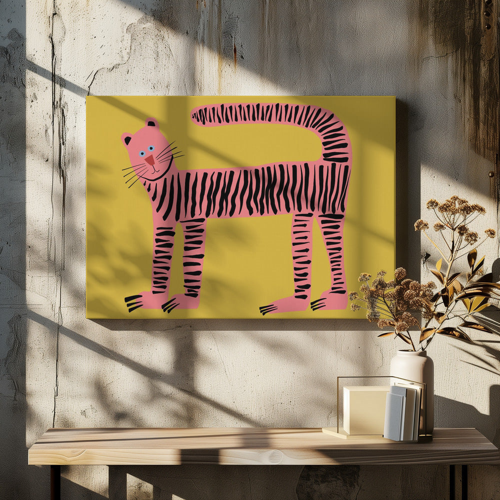 Tiger cat yellow | Canvas