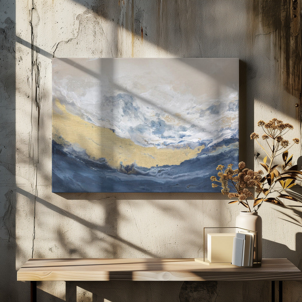 Golden Horizon Wave | Canvas