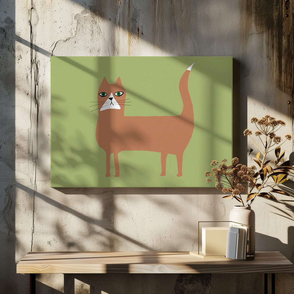 Cat ginger orange | Canvas