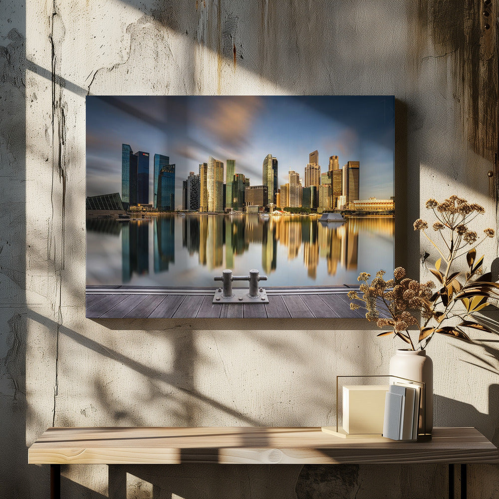 Golden Morning in SIngapore | Canvas
