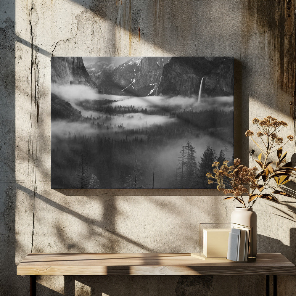 Fog Floating In Yosemite Valley | Canvas