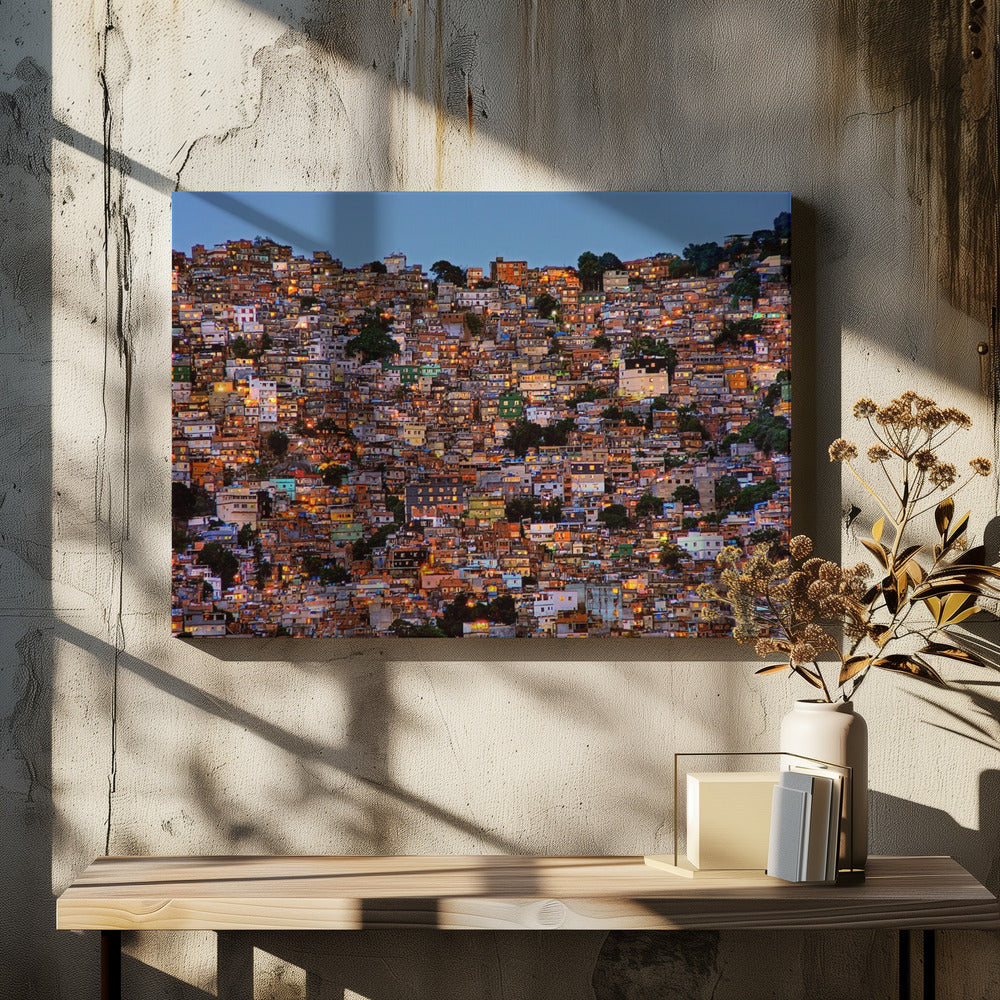 Nightfall in the Favela da Rocinha | Canvas