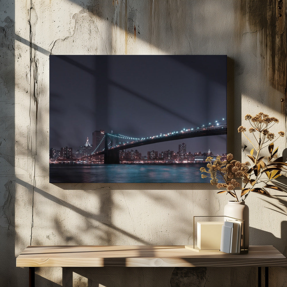 Manhattan Skyline and Brooklyn Bridge | Canvas