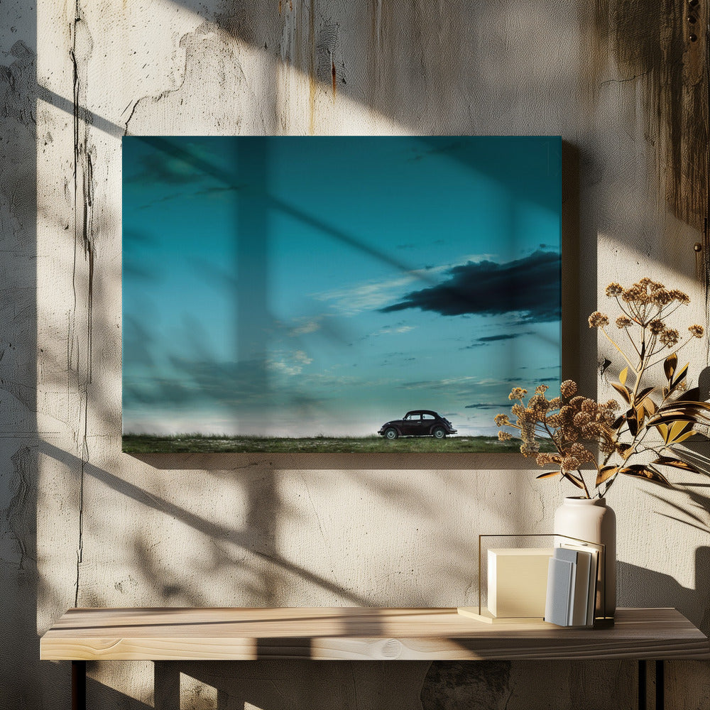 The Red VW Beetle | Canvas