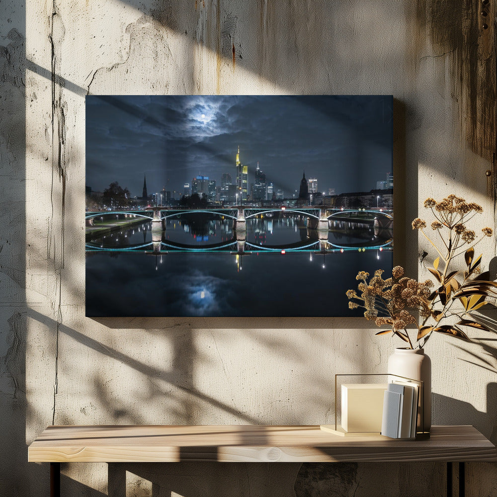 Frankfurt at Full Moon | Canvas
