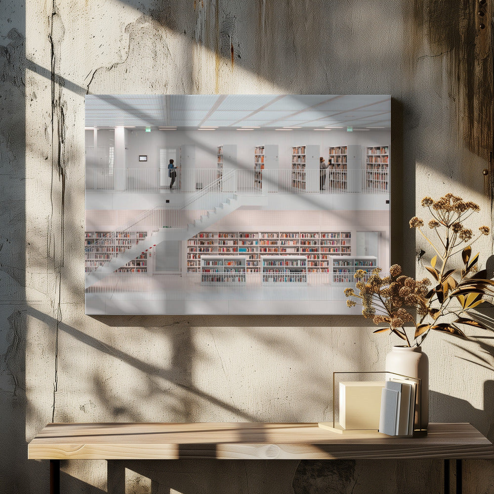 in the library, 2014 | Canvas