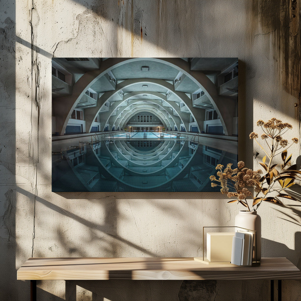 swimming @night | Canvas