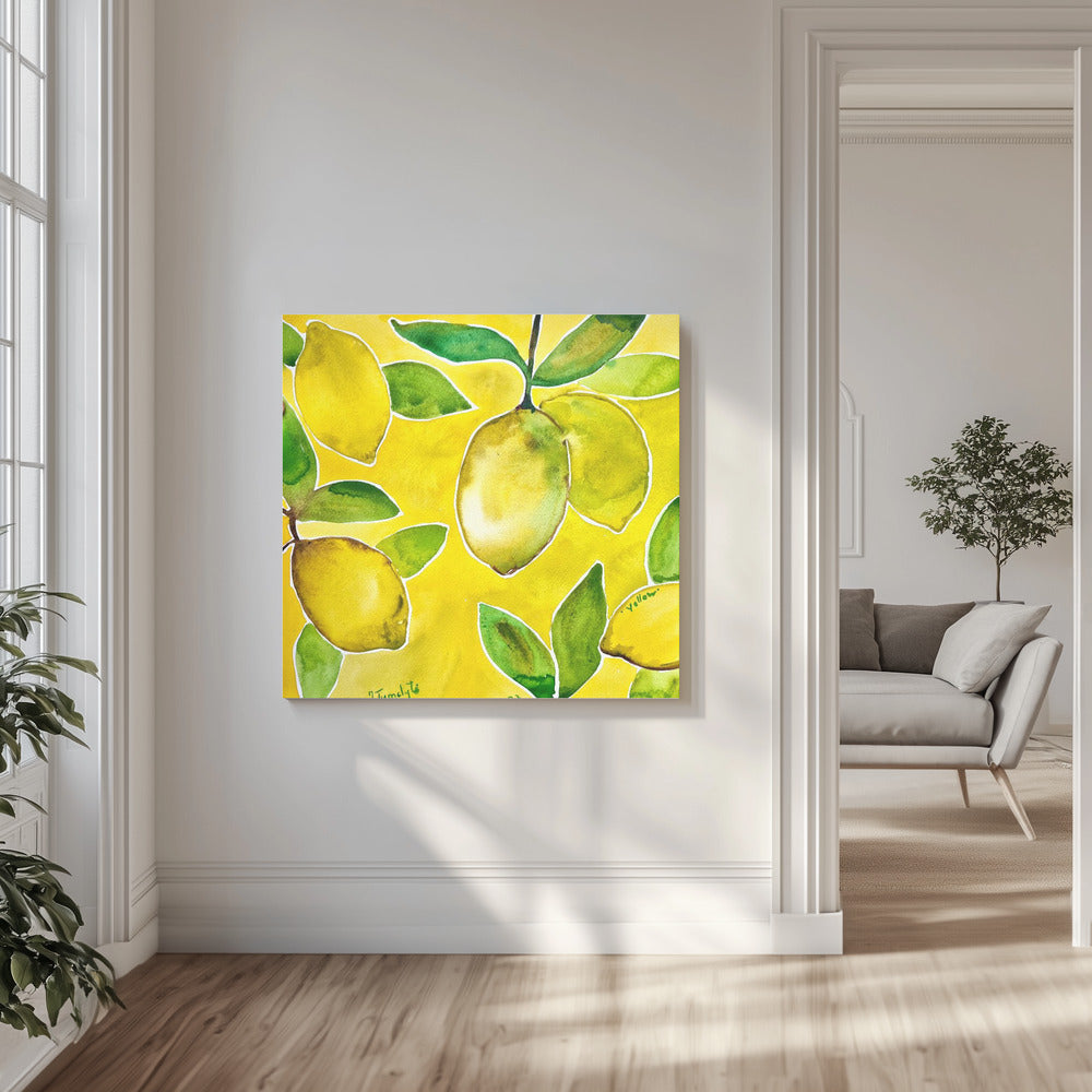 Yellow Lemons | Canvas