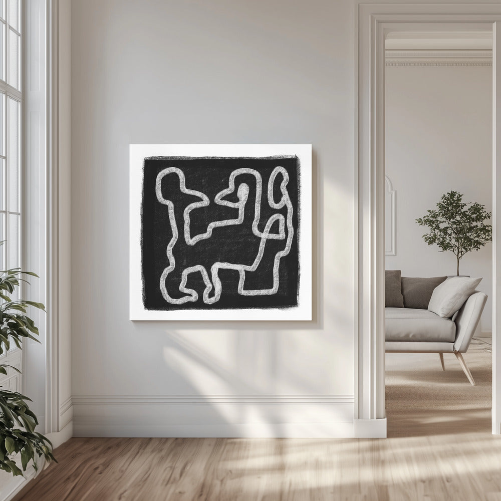 Black Scribble 2 | Canvas