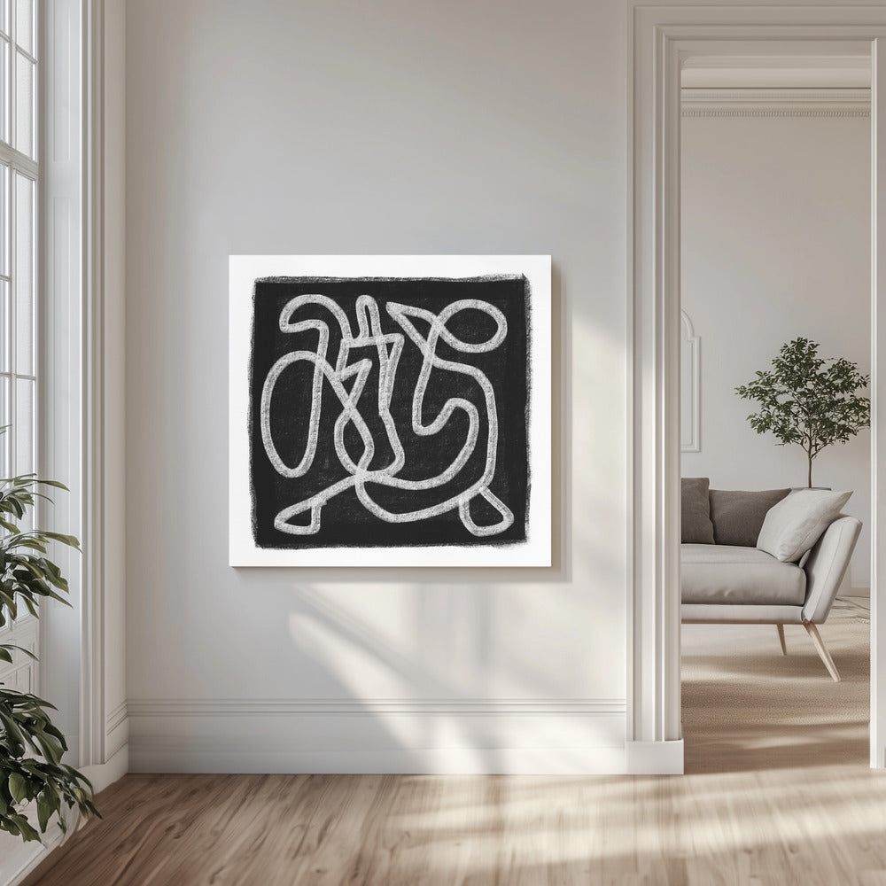 Black Scribble 3 | Canvas