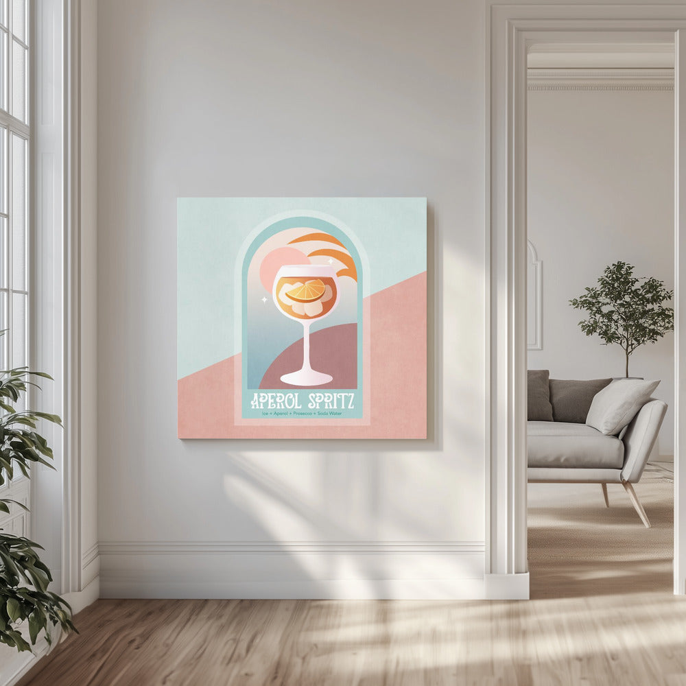 Sunset Sip Delight | Canvas