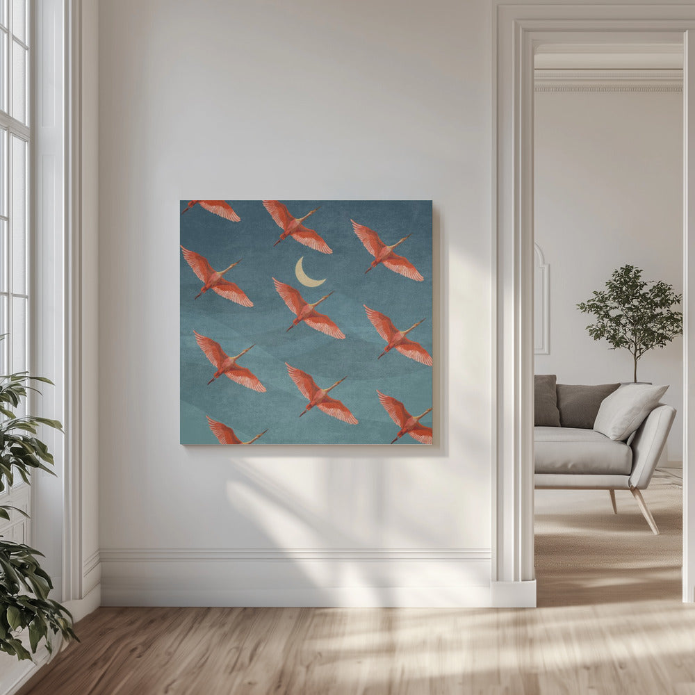 Crimson Flight Nights | Canvas