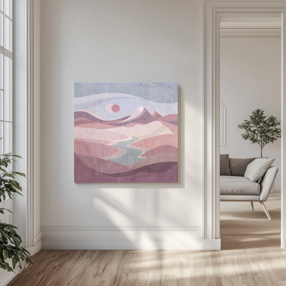 Blush Horizon Vista | Canvas