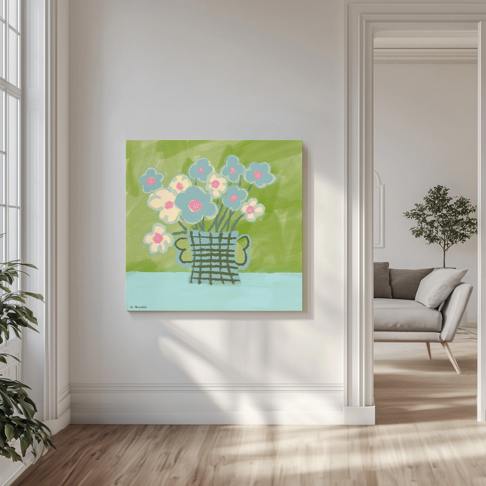Blue flowers | Canvas
