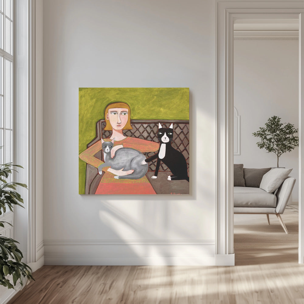 The Jealous Cat | Canvas