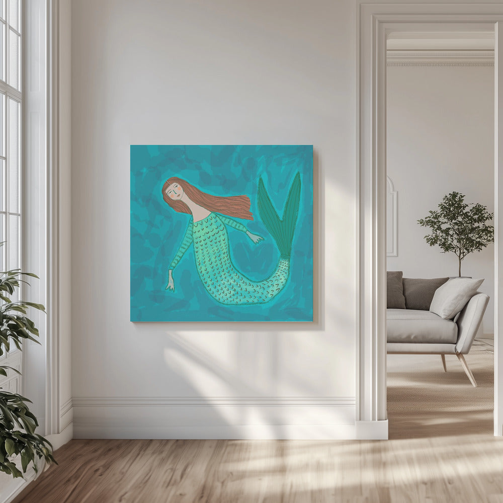 Mermaid BLUE | Canvas