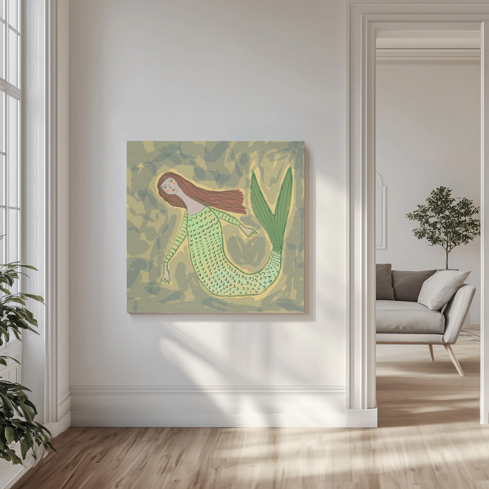Mermaid green | Canvas