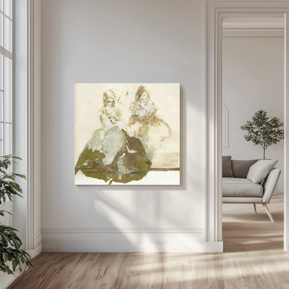 Delicate Lines And Textured Layers | Canvas