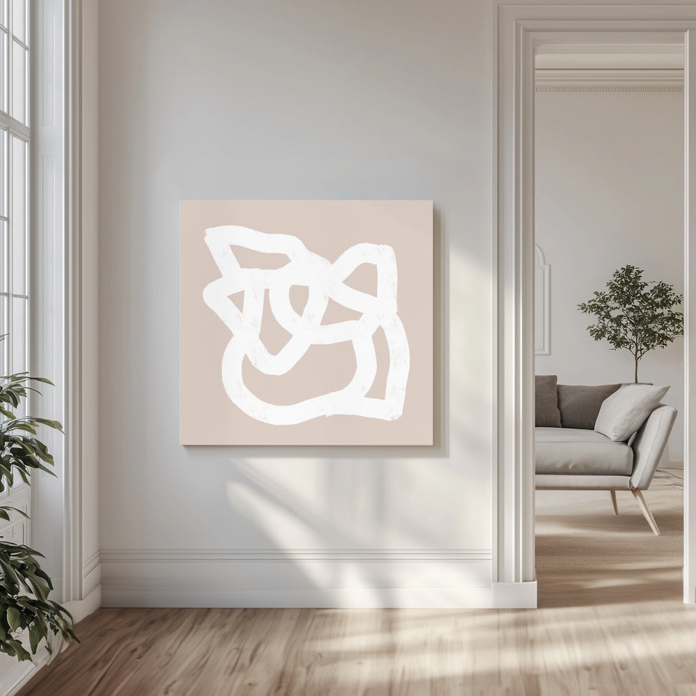 Beige abstract 3 | Canvas