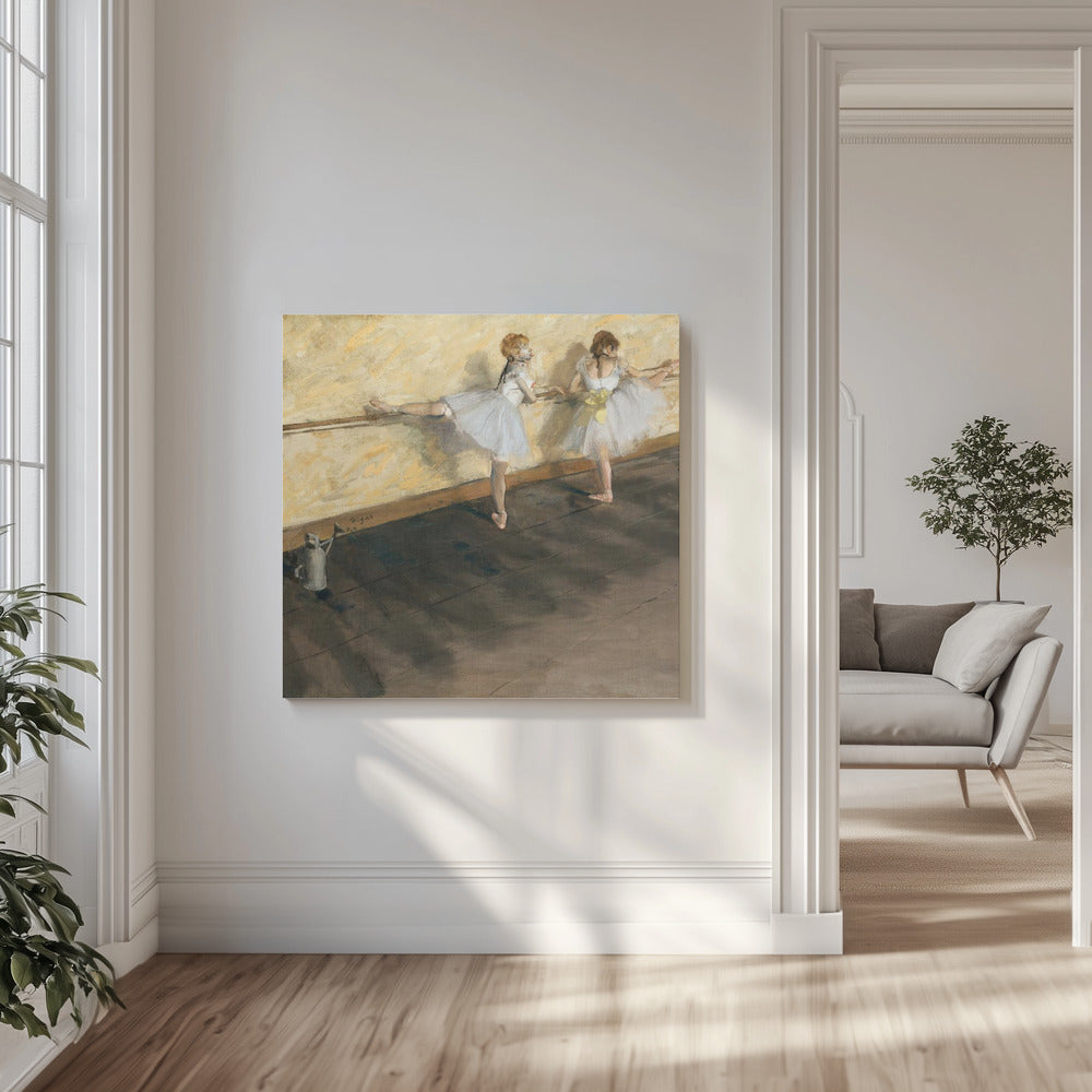 Dancers Practicing At the Barre | Canvas