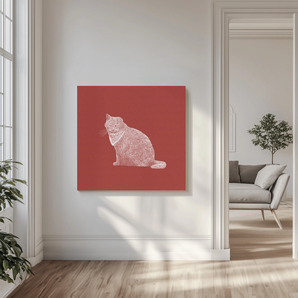Badass Bandit Cat | Canvas