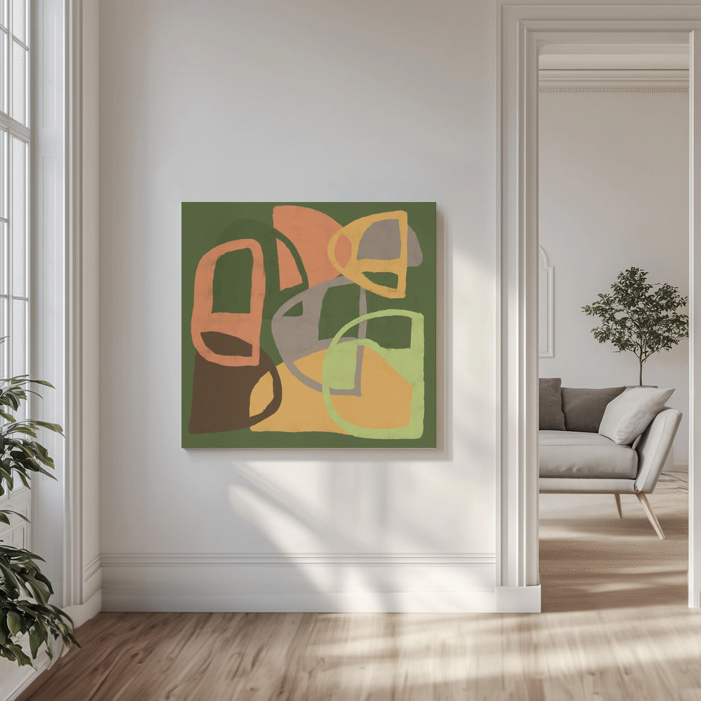 Abstract patterns in earth colours | Canvas