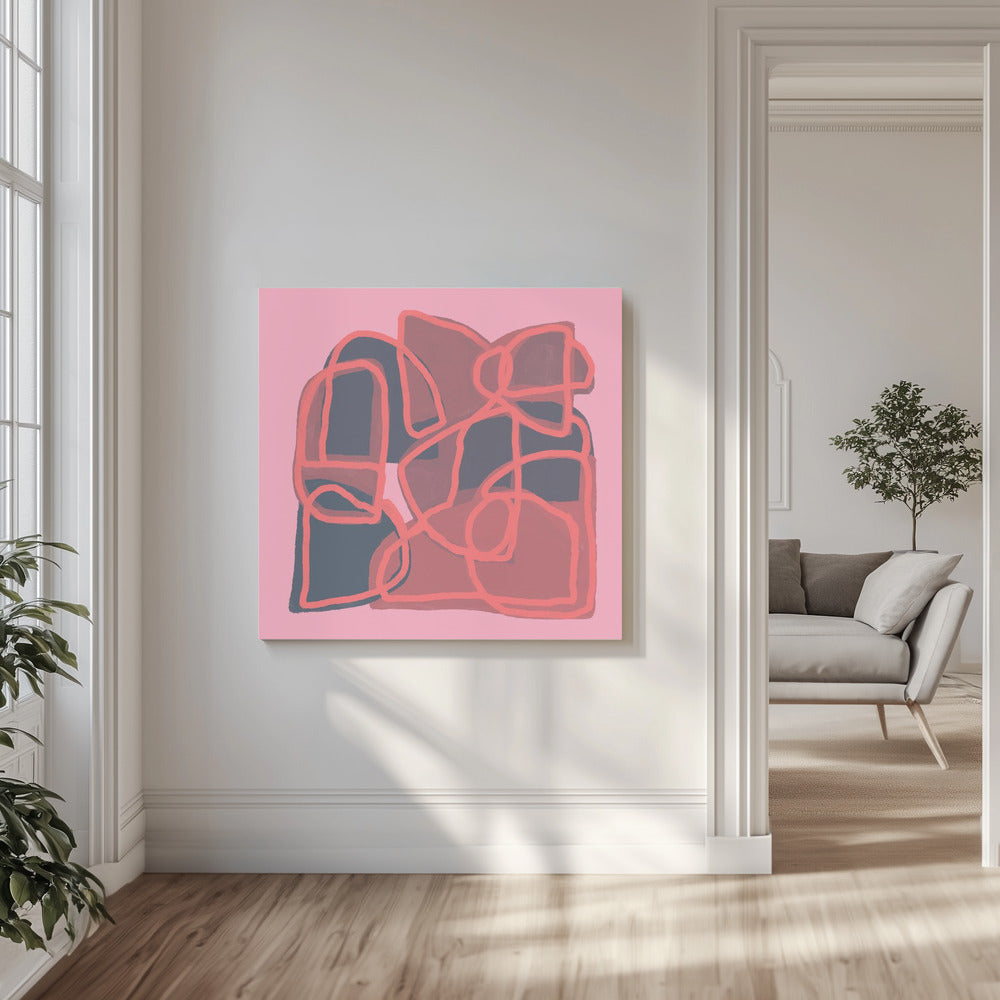 Pink Abstract | Canvas