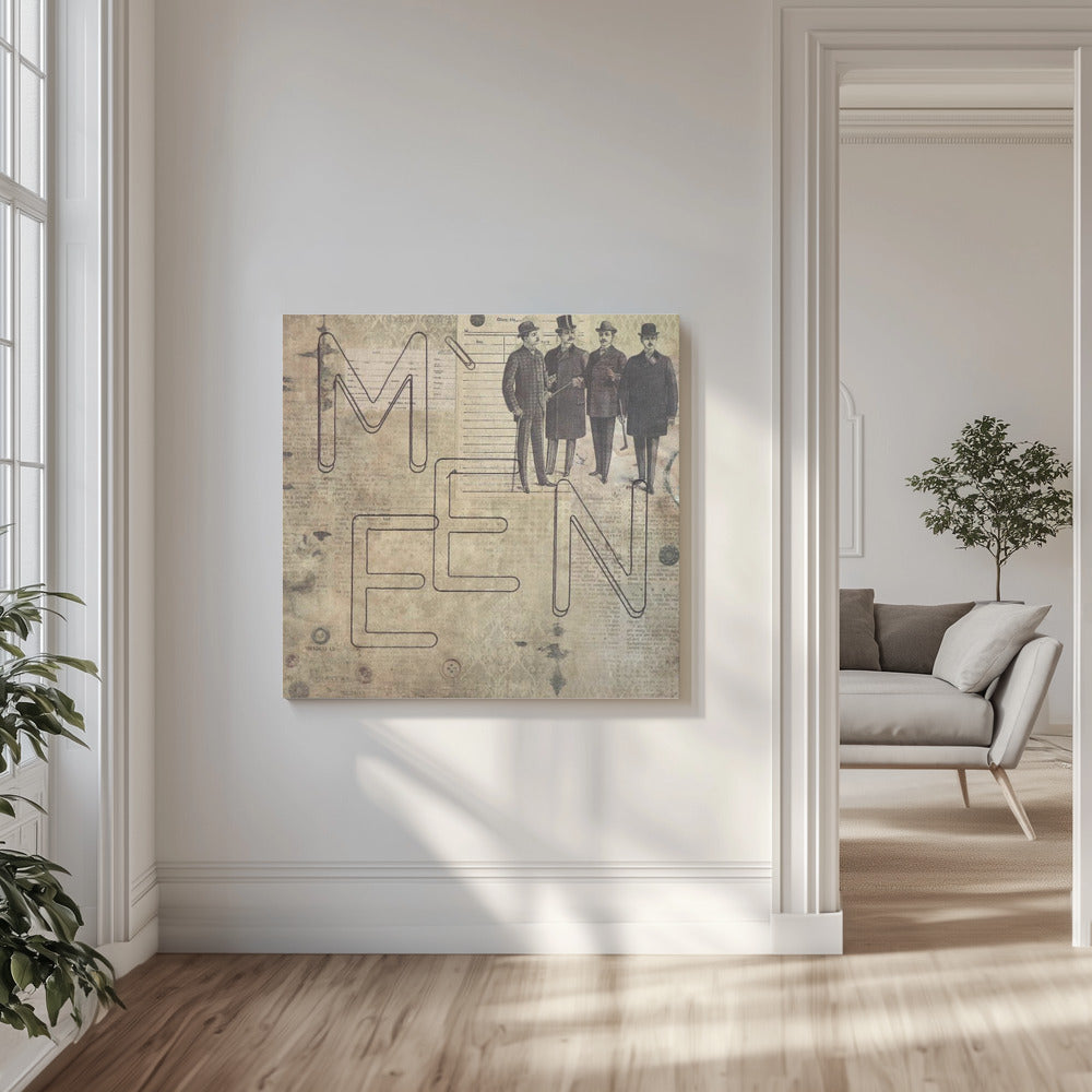letter art 06. MEN | Canvas