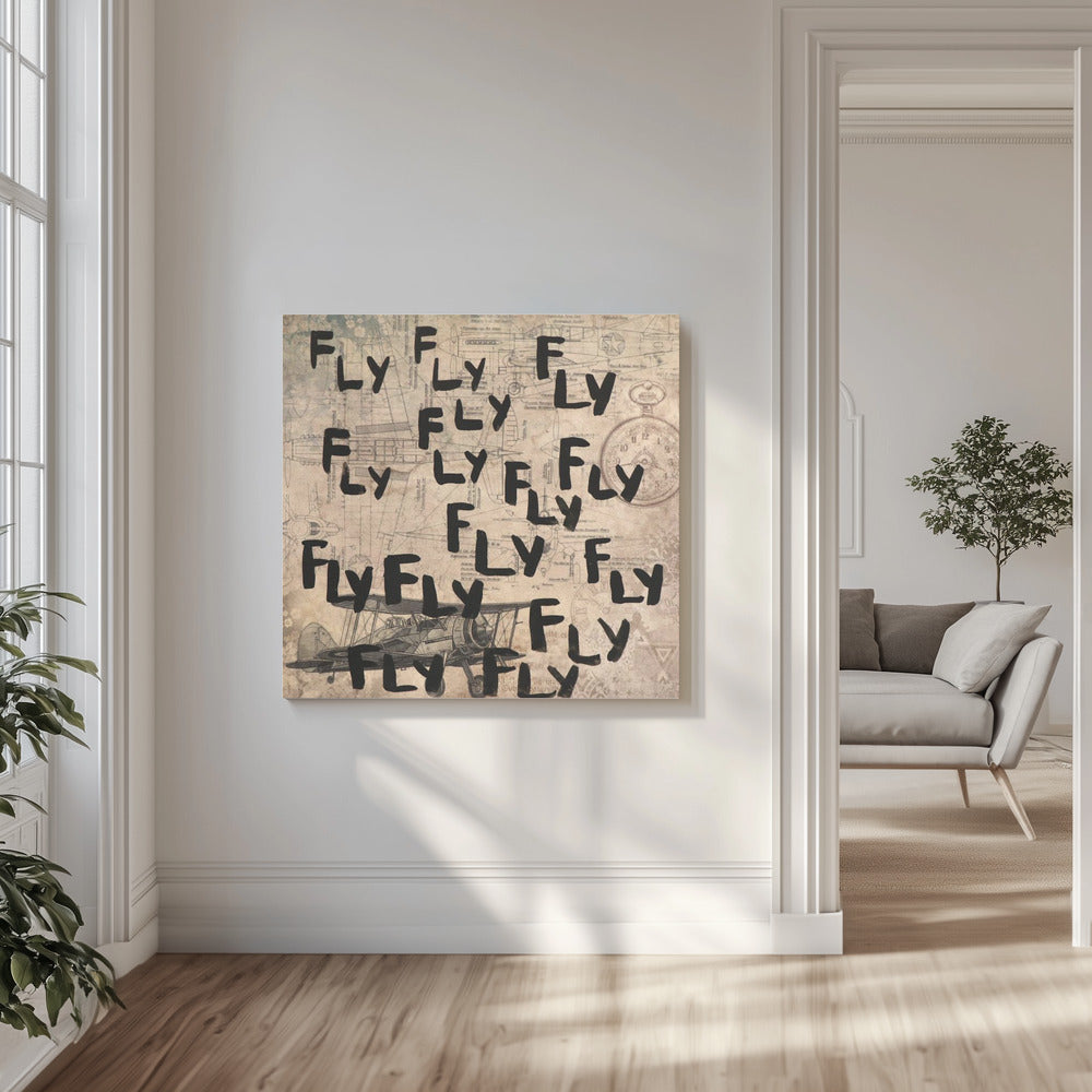 letter art  [fly] | Canvas