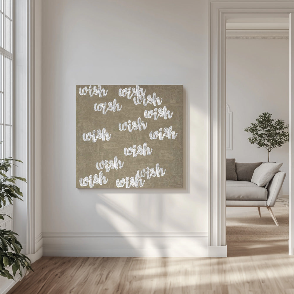 letter art  [wish] | Canvas