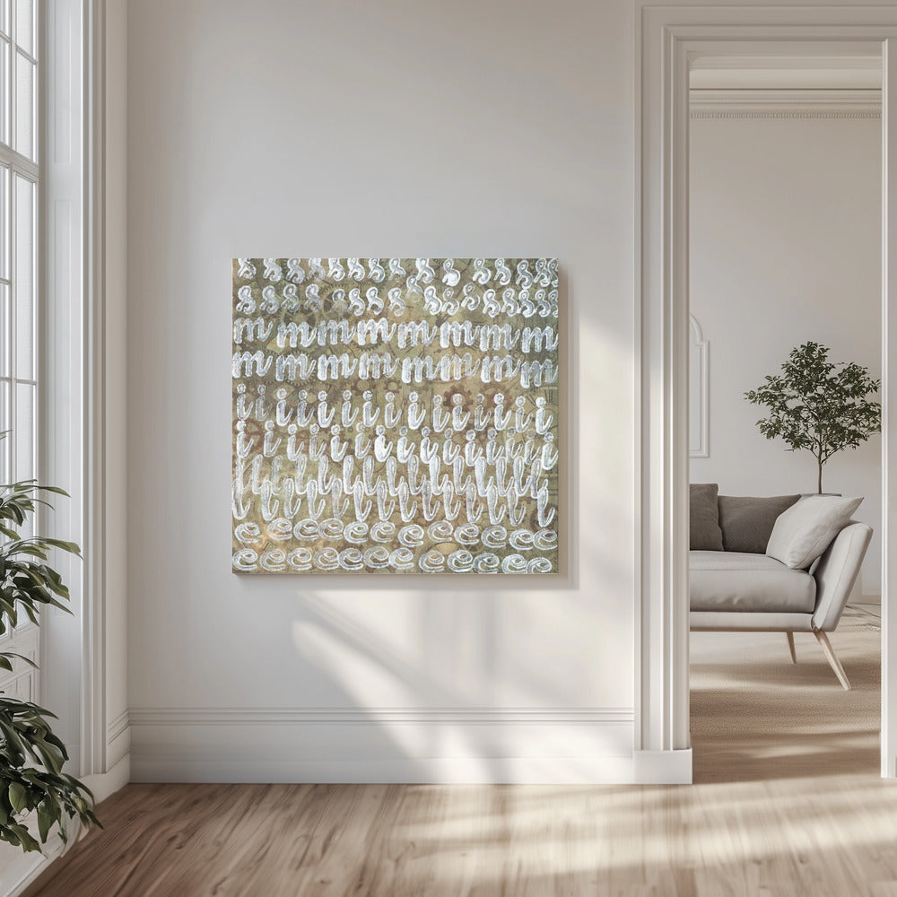 Echoed Letterscape | Canvas