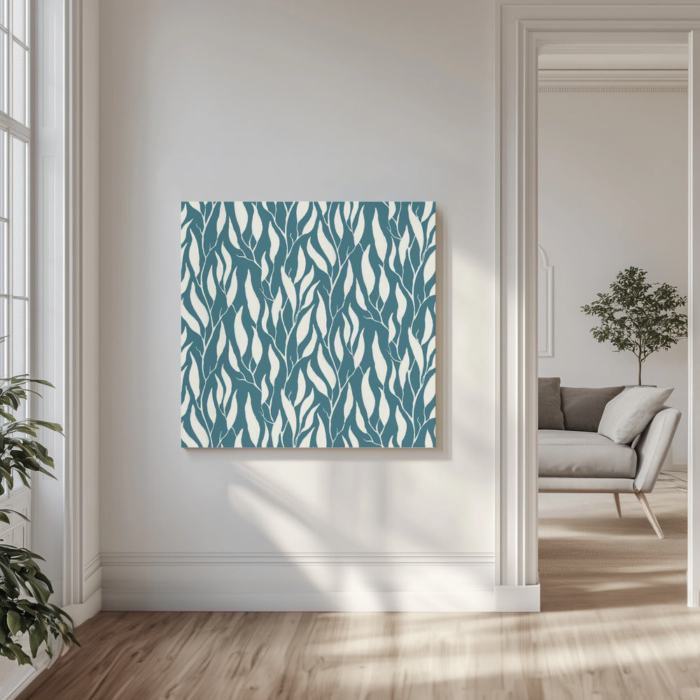 Tranquil Trailing Eucalyptus Branches Painted in Gouache | Canvas
