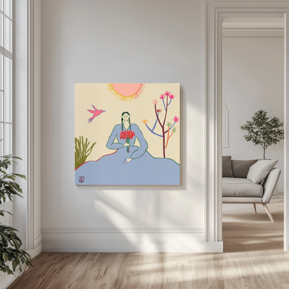 Serene Blossom&#039;s Embrace | Canvas