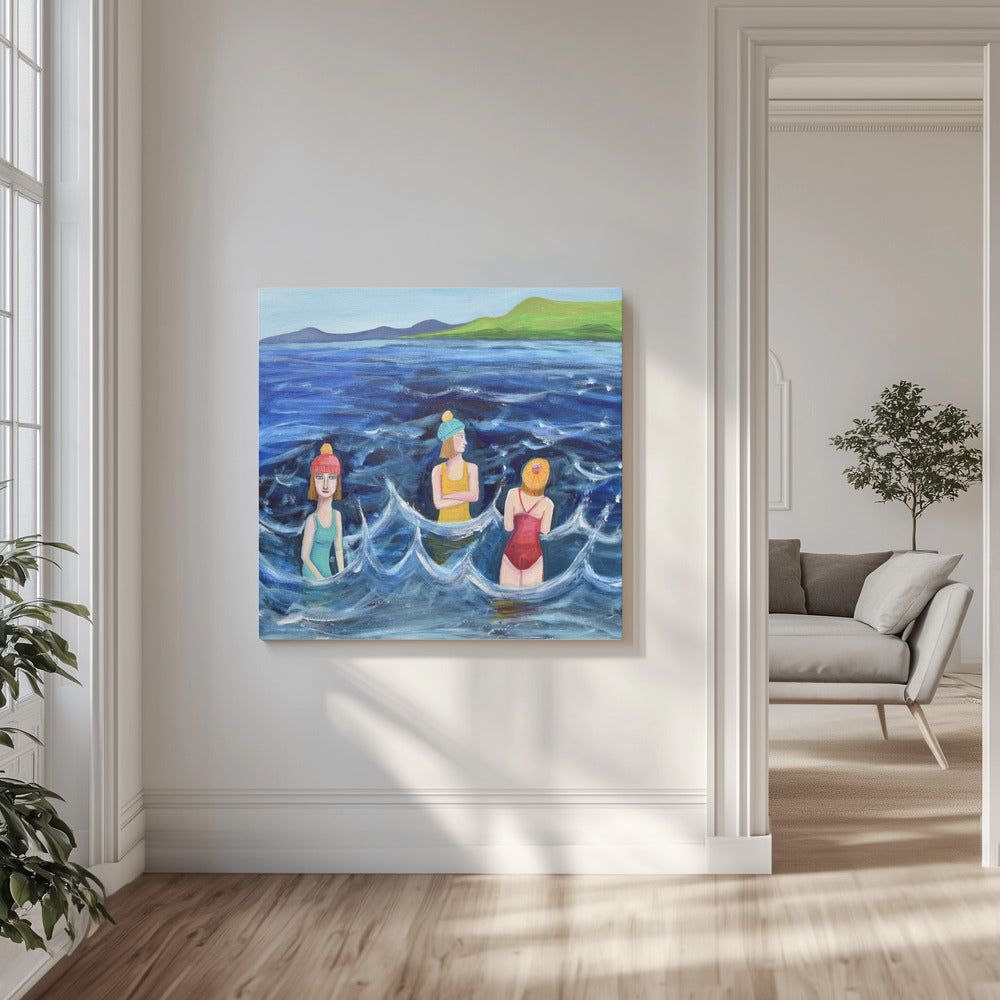 The Winter Swimmers | Canvas