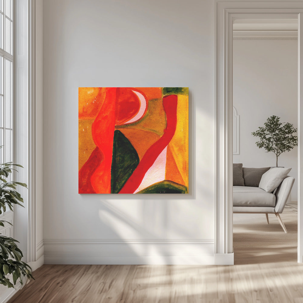 Reds and Golden Abstract | Canvas