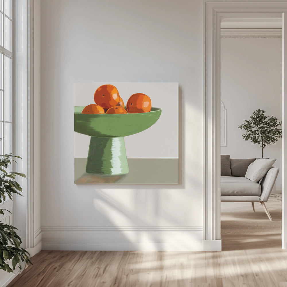 Mandarins in fruit bowl | Canvas