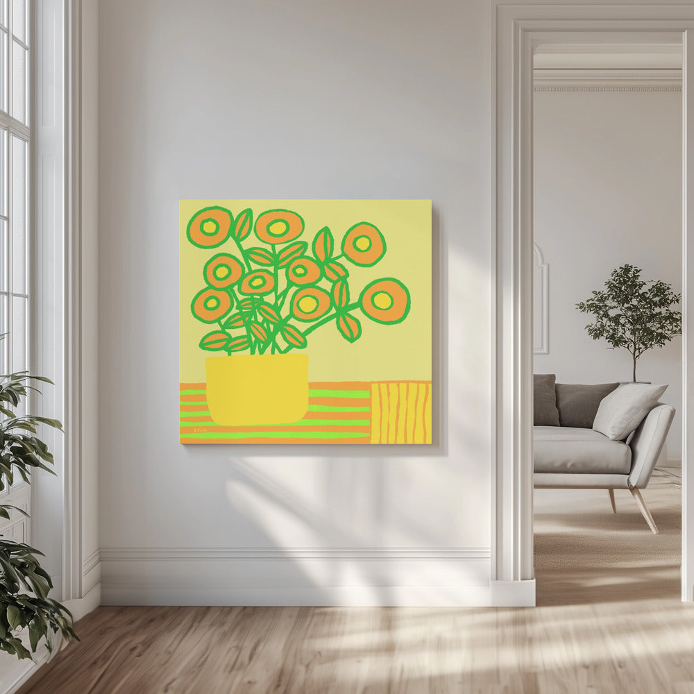 Flowers on table | Canvas