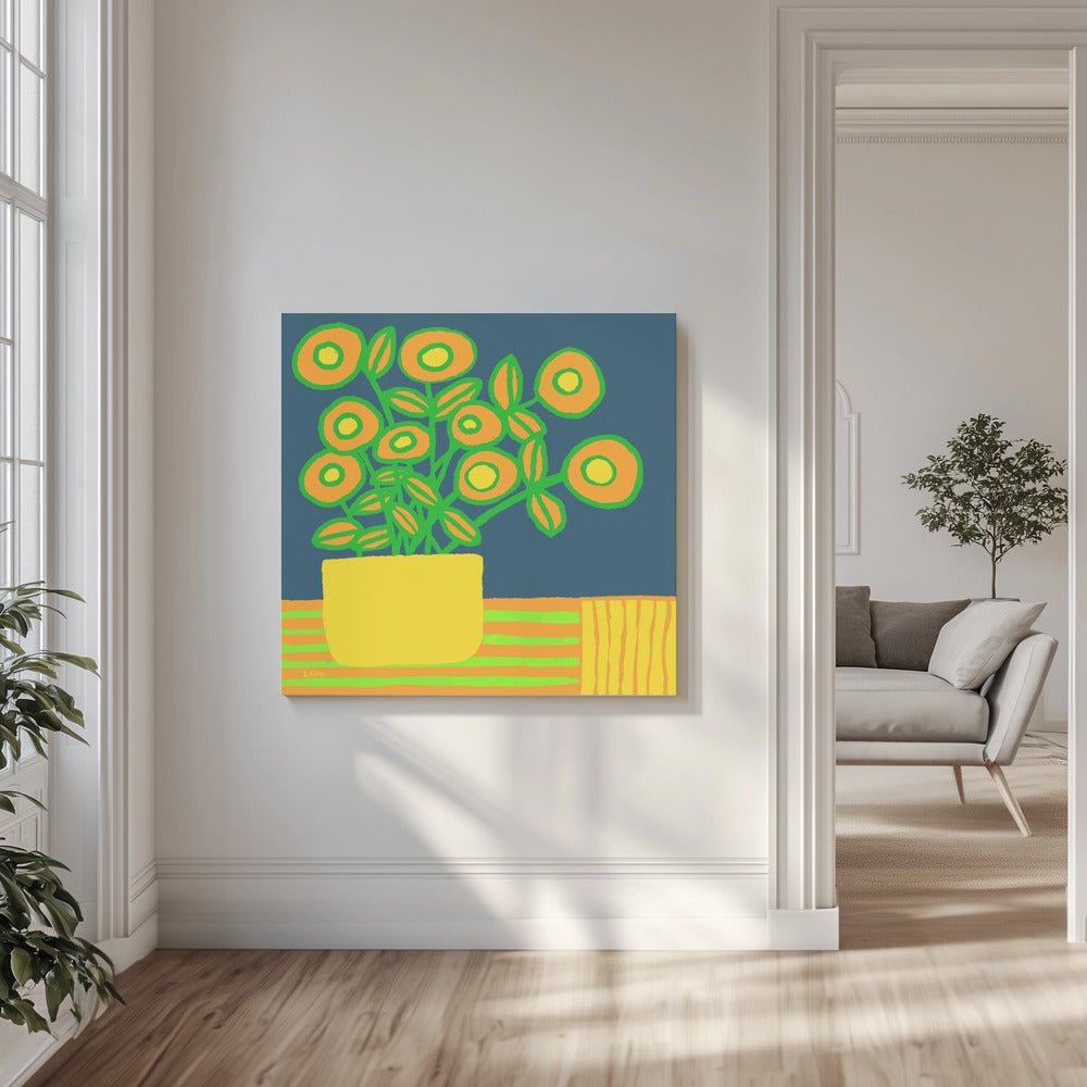 Flowers on table | Canvas