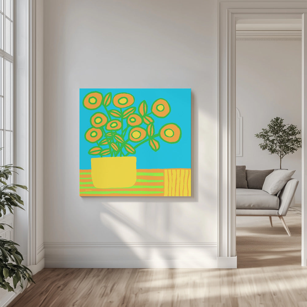 Flowers on table | Canvas