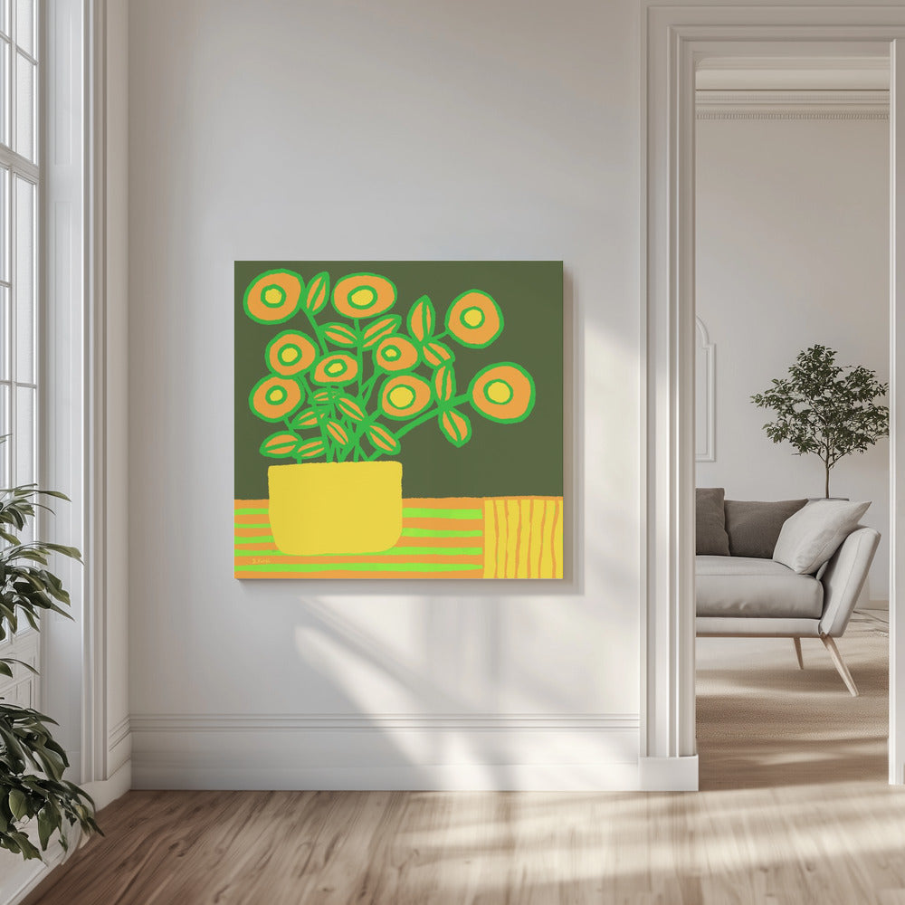 Flowers on table | Canvas