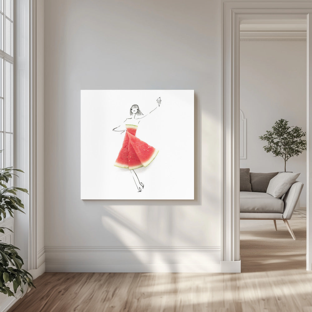 Watermelon Salut | Canvas