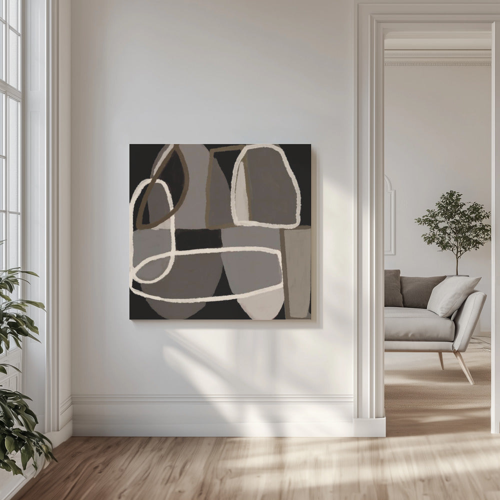 Abstract black and white | Canvas