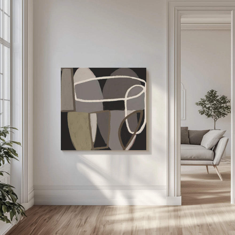 Abstract black and white | Canvas